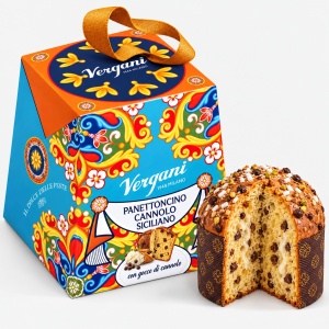 Mini Panettone cu Aroma de Cannolo de Sicilia, Vergani 100g