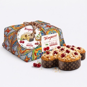 Panettone cu Cirese Negre Sicilia, Vergani 750g