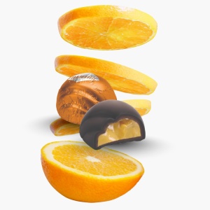 Praline de ciocolata si crema de portocale, fara gluten, Condorelli 130g - Img 3