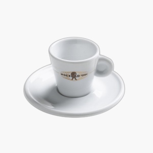Set 6 cani espresso cu farfuriuta, Miscela D'Oro