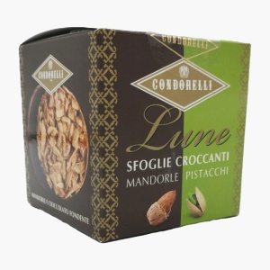 Biscuiti crocanti cu migdale si fistic la cutie, fara gluten, Condorelli 120g