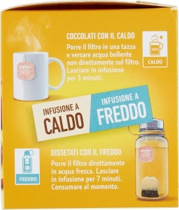 Ceai de ananas si piersica, 100% natural, fara cofeina, Bonomelli - Img 3