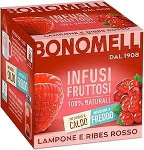 Ceai din plante, zmeura si coacaze rosii, 12 plicuri, Bonomelli - Img 2