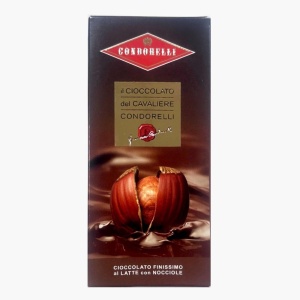 Ciocolata cu lapte si alune de padure Cavaliere, fara gluten, Condorelli 100g