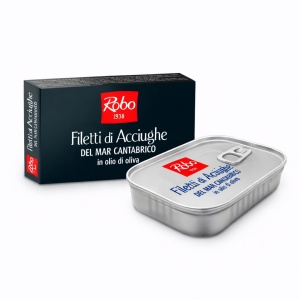 File de ansoa din Marea Cantabrica in ulei de masline ROBO 50g