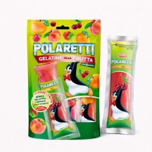 Inghetata stick Polaretti Gelatine, produs pasteurizat, fara conservanti, fara gluten, Dolfin 10x14ml