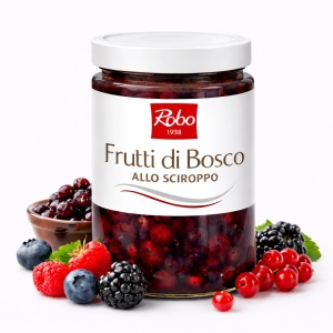 Mix de fructe de pădure în sirop Frutti di Bosco Robo 580g