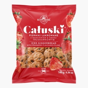 Turtă dulce glazurată cu aromă de căpșuni Kopernik 140g