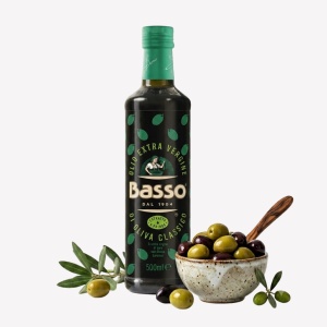 Ulei de masline extravirgin presat la rece, Basso 500 ml