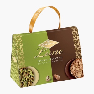 Biscuiti crocanti cu migdale si fistic la cutie, fara gluten, Lune Condorelli 200g