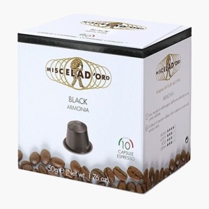 Capsule cafea tip Nespresso Miscela D'Oro Black (10 buc/cutie) - Img 1