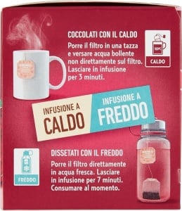 Ceai din plante, zmeura si coacaze rosii, 12 plicuri, Bonomelli - Img 3