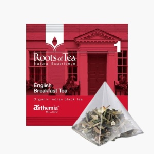 Ceai frunze English Breakfast piramida - ceai negru BIO, Arthemia Milano 15x2.2g/plic
