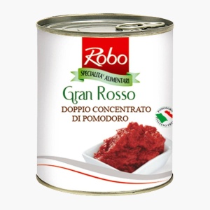 Dublu concentrat de rosii de calitate superioara - GranRosso Robo (800g net/conserva) - Img 1