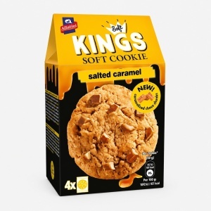 Fursecuri Soft Kings cu caramel sarat, Allatini 160g