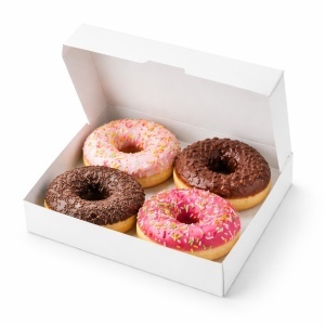 Gogoasa glazurata cu zmeura si vanilie, Hello Donuts 85 g - 24 buc - Img 2