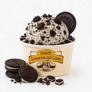 Inghetata Oreo cu bucati de biscuiti umpluti cu crema de vanilie, Antica Gelateria del Corso, vascheta 2942g
