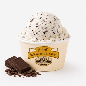Inghetata Stracciatella cu vanilie si fulgi de ciocolata, Antica Gelateria del Corso vascheta 2.715g
