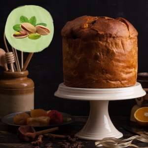 Mini Panettone Aroma de Fistic Sicilia, Vergani 100g - Img 2