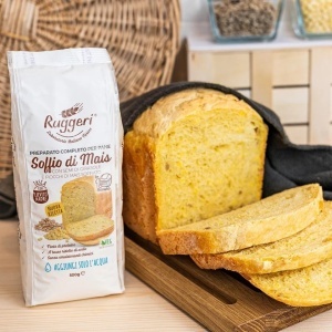 Mix complet pentru pâine crocantă cu porumb și semințe, Ruggeri 500g - Img 2