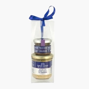Pachet Duo Degustation ARTZNER, 1 buc -120 g bloc de foie gras de rata si 1 buc - 50g confit de smochine
