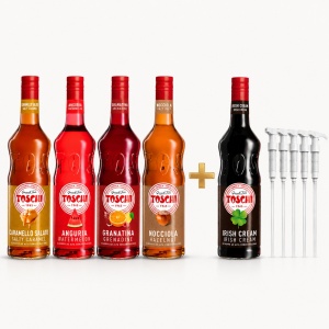 Pachet Promo cu 5 Arome de Sirop Toschi (5 x 1L)
