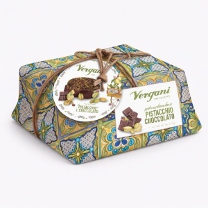 Panettone cu fistic si ciocolata Sicilia, Vergani 750g - Img 2