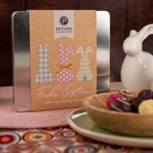 Praline de ciocolata cutie metalica Trio Nature Line, Peters 175g - Img 2