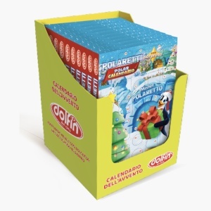 Calendar Advent cu dulciuri pentru copii Polaretti, fara gluten, Dolfin 200g - Img 2