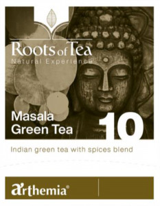 Ceai frunze Masala Green piramida – ceai verde cu ghimbir, Arthemia 15x2.2g/plic - Img 1