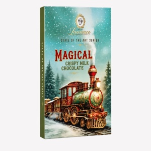Ciocolata cu lapte si migdale Xmas Magical-Crispy, Laurence 80gr