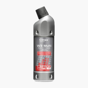 Detergent lichid, concentrat, pentru curatarea toaletelor si a bailor, CLINEX W3 Multi, 1 litru,