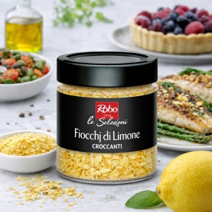Fulgi Crocanți de Lămâie Deshidratată, Fiocchi di Limone Croccanti Robo 80g - Img 2