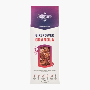 Fulgi de ovaz Granola cu Zmeura 320g Hester's Life - Img 1