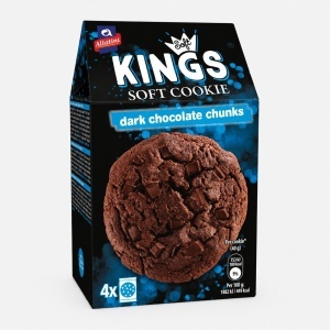 Fursecuri Soft Kings cu ciocolata neagra, Allatini 160g