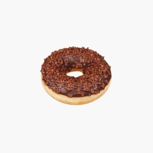 Gogoasă glazurată cu ciocolată si alune, Hello Donuts 85 g - 24 buc