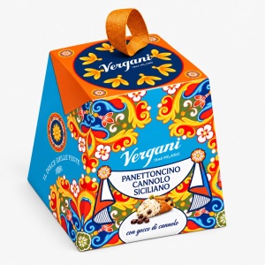 Mini Panettone cu Aroma de Cannolo de Sicilia, Vergani 100g - Img 2