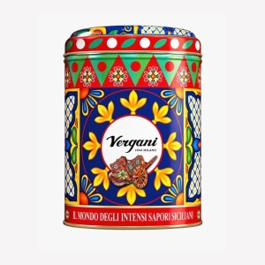 Mini Panettone Sicily Trip Clasic cutie metalica, Vergani 100g - Img 2