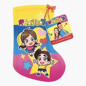 Mini Șosete de Crăciun cu dulciuri și surpriză, diverse personaje, Dolfin 50g - Img 6