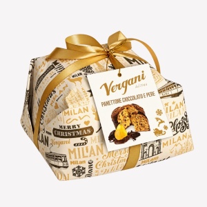 Panettone cu crema de pere si ciocolata, Vergani 750g - Img 2