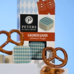 Praline artizanale cu caramel sarat si covrigei Peters 62g - Img 2