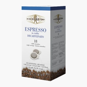 Capsule cafea decofeinizata Pods Miscela d'Oro (18 buc x 7 g) - Img 1