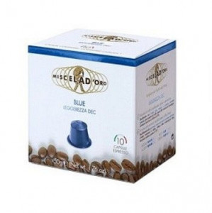 Capsule cafea tip Nespresso Miscela d'Oro Blue Decaf (10 buc/cutie) - Img 1
