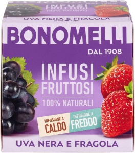 Ceai de struguri negri si capsuni, 100% natural, fara cofeina, Bonomelli - Img 7