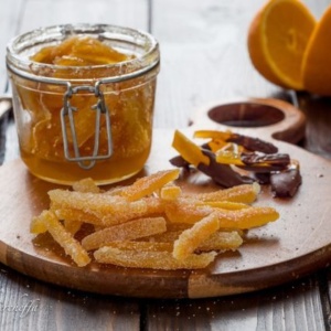 Coajă de portocală confiată in sirop Toschi 310g - Img 2