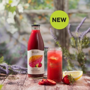 Concentrat organic pentru limonada cu lamaie si capsuni, B-FRESH 1L - Img 2