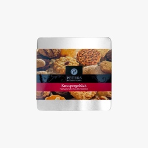 Cutie metalica cu biscuiti artizanali pentru ceai Peters 175g - Img 2