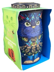 Cutie metalica cu trufe din ciocolata Monty Bojangles Midnight Prince Mini Persian Cat Tin 36g - Img 3