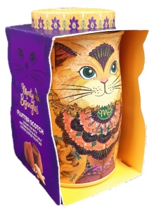 Cutie metalica cu trufe din ciocolata Monty Bojangles Savanna Mini Persian Cat Tin 36g - Img 2