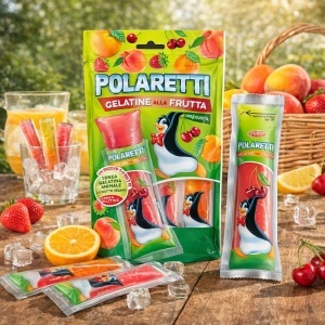Inghetata stick Polaretti Gelatine, produs pasteurizat, fara conservanti, fara gluten, Dolfin 10x14ml - Img 2